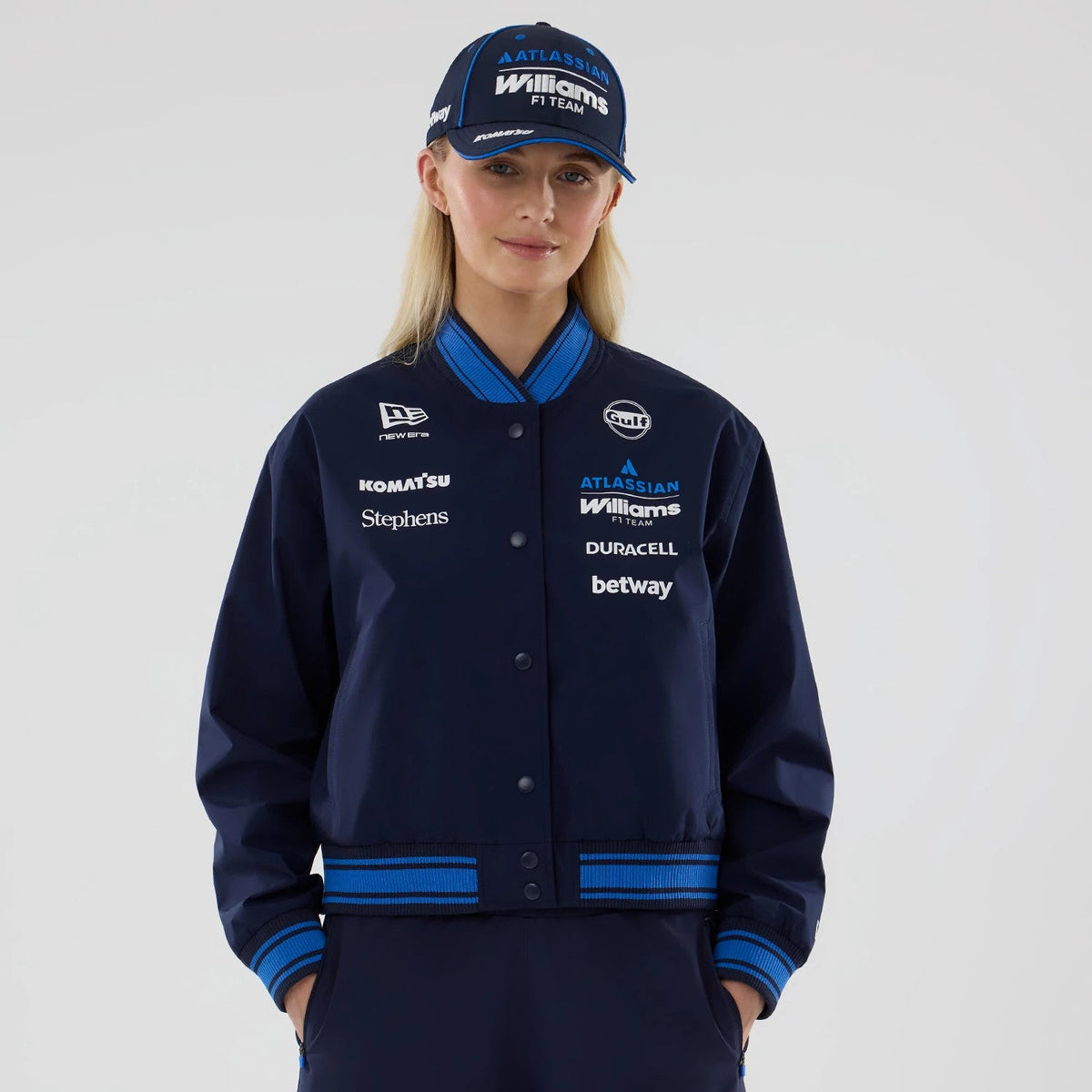 Veste Varsity Femme Williams Bleu marine