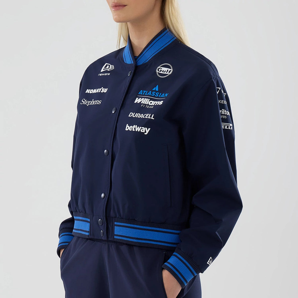 Veste Varsity Femme Williams Bleu marine