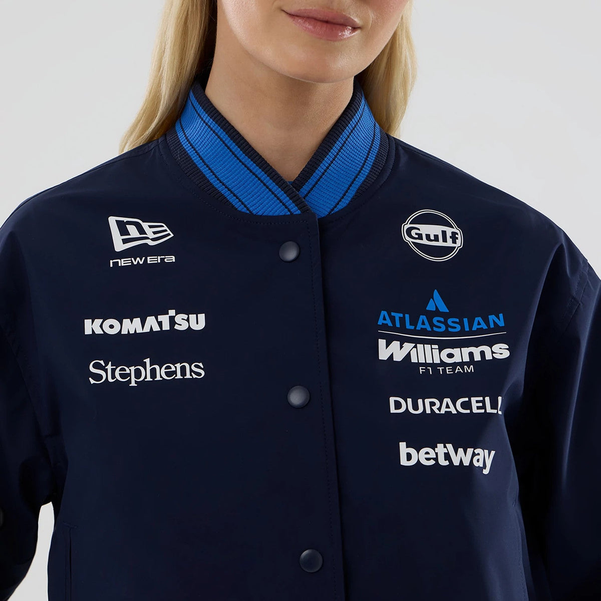 Veste Varsity Femme Williams Bleu marine