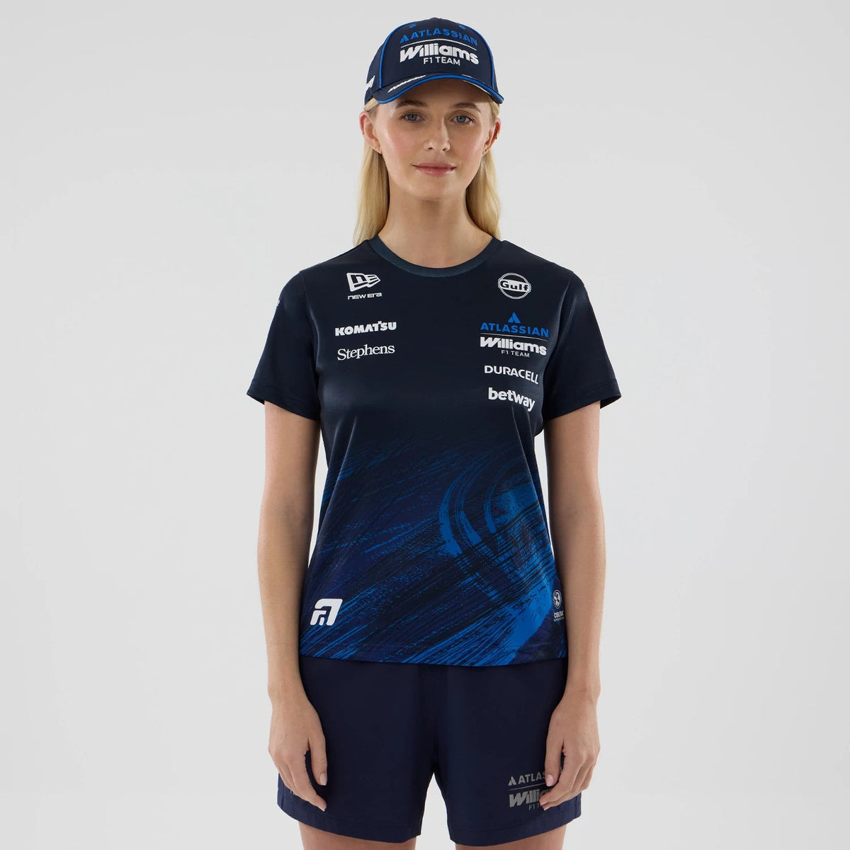 T-shirt Tech Femme Williams Alex Albon Bleu marine
