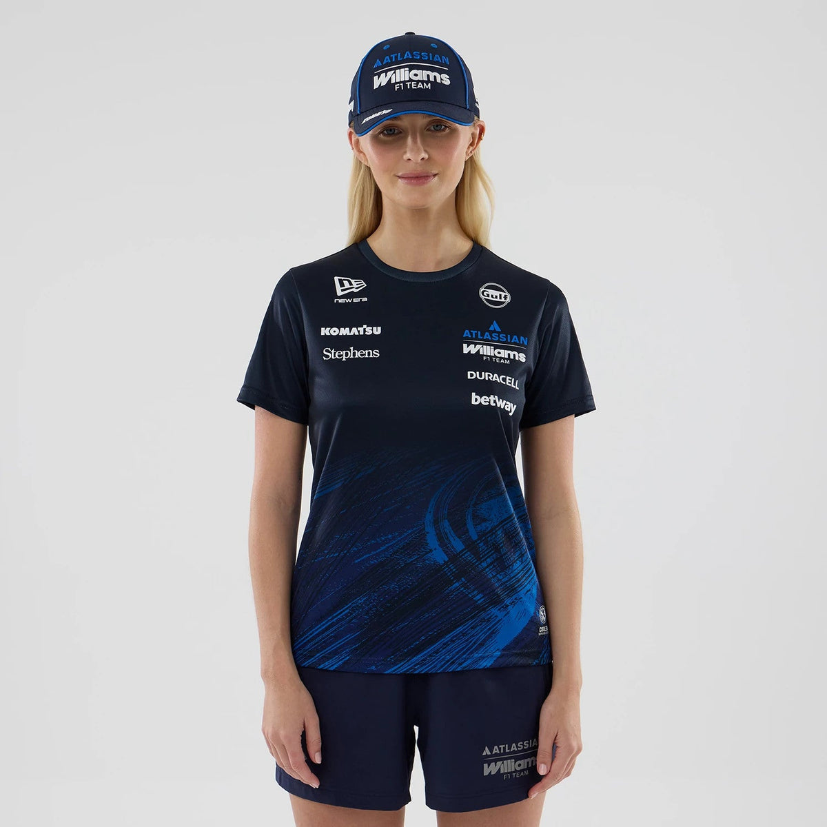 T-shirt Tech Femme Williams Bleu marine