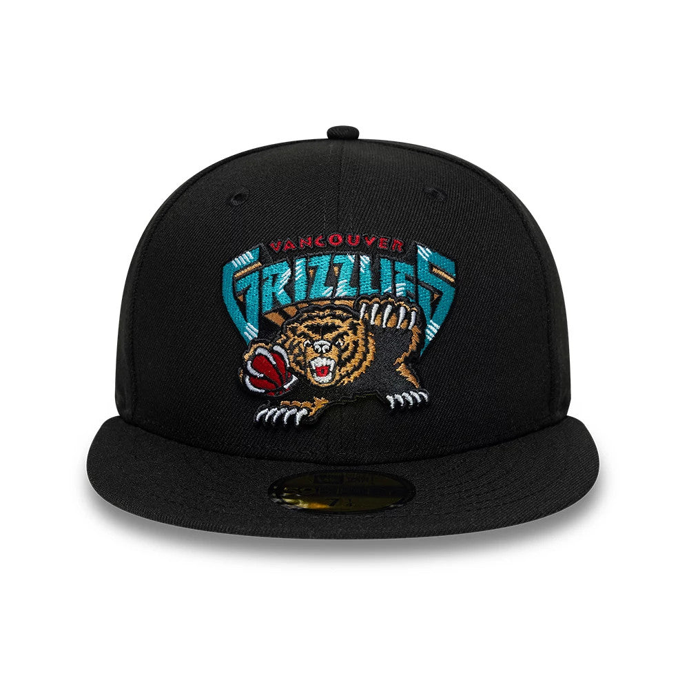 Casquette 59FIFTY Fitted Hardwood Classic Vancouver Grizzlies NBA Noir