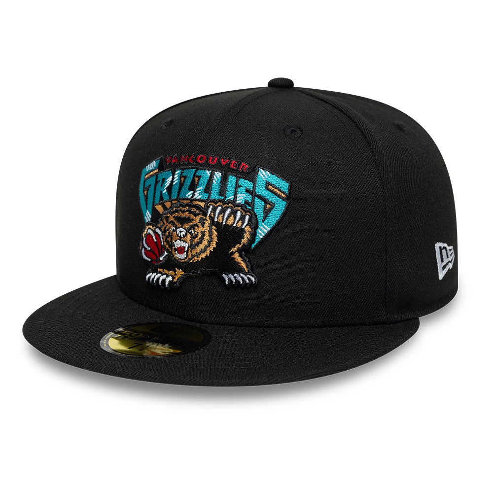 Casquette 59FIFTY Fitted Hardwood Classic Vancouver Grizzlies NBA Noir
