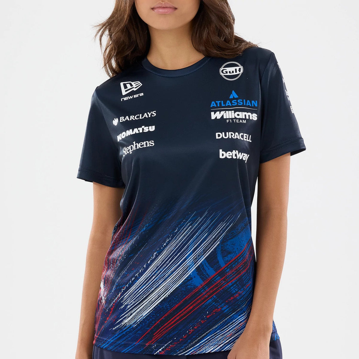 T-shirt Femme Williams GB Race Special Tech Bleu Marine