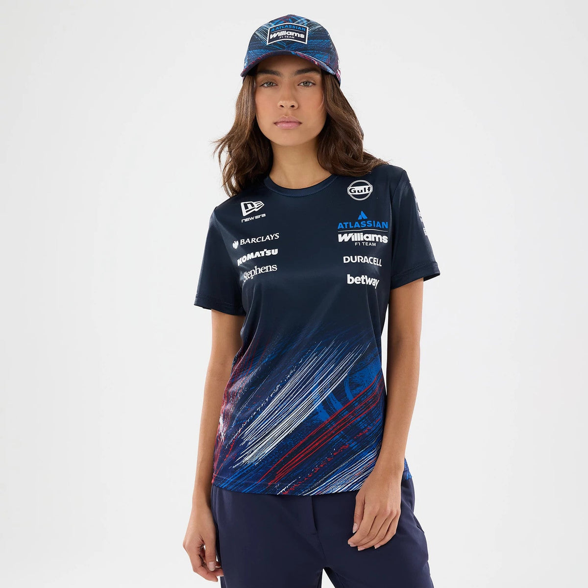 T-shirt Femme Williams GB Race Special Tech Bleu Marine