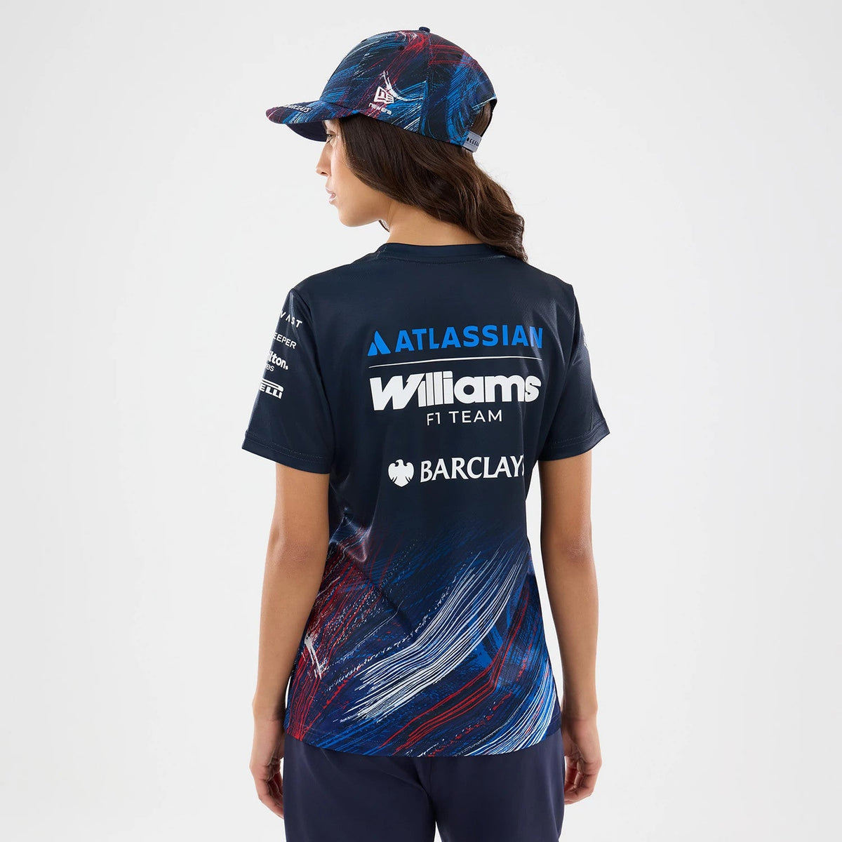 T-shirt Femme Williams GB Race Special Tech Bleu Marine