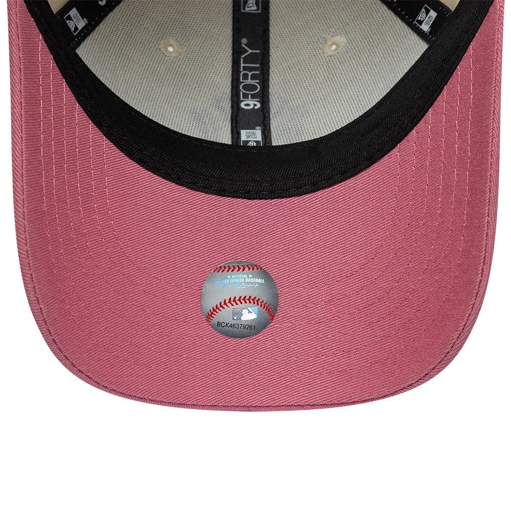 Casquette Enfant 9FORTY New York Yankees League Essential Beige & Rose