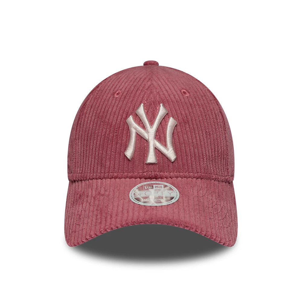 Casquette Femme 9FORTY M-Crown New York Yankees MLB Chunky Cord Rose