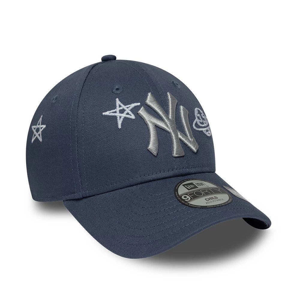 Casquette Enfant 9FORTY New York Yankees Space Glow In The Dark Bleu