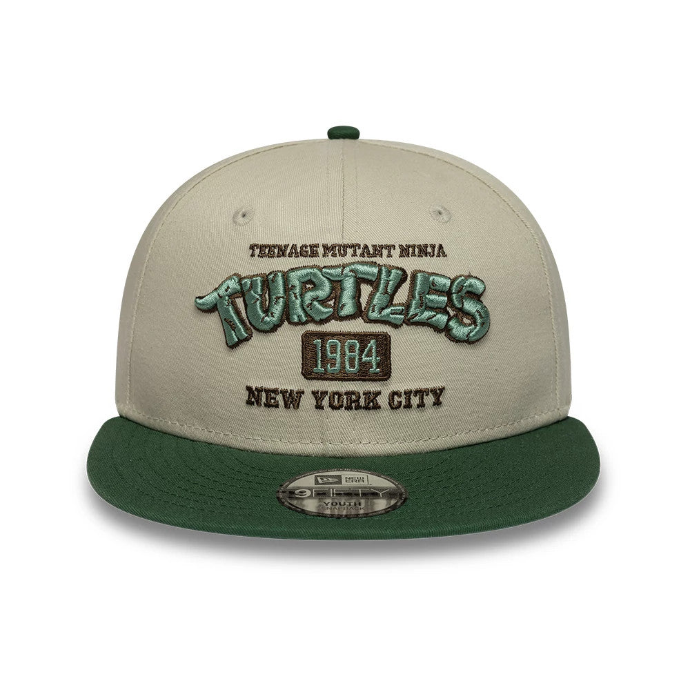 Casquette Enfants 9FIFTY Snapback Tortues Ninja Face Beige & Vert