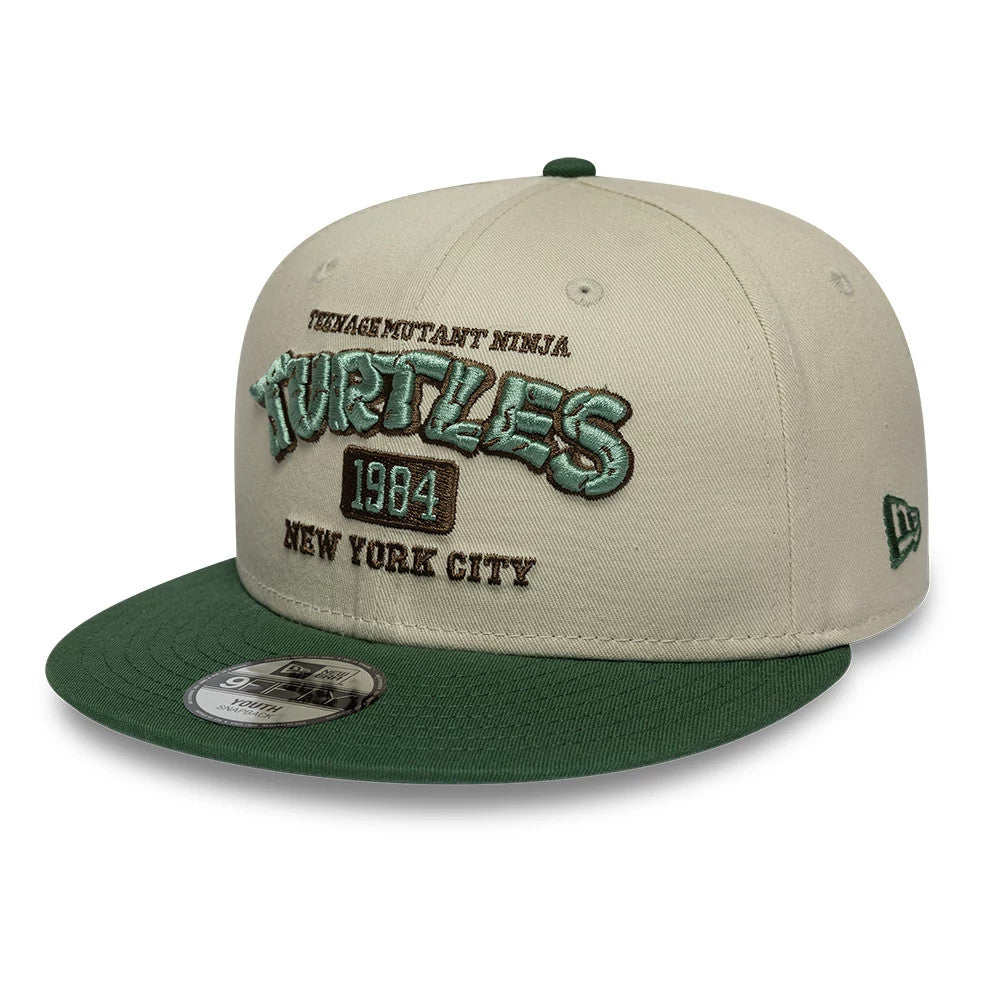 Casquette Enfants 9FIFTY Snapback Tortues Ninja Face Beige & Vert