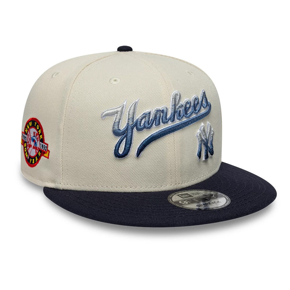 Casquette 9FIFTY Snapback New York Yankees MLB Ombre Script Beige
