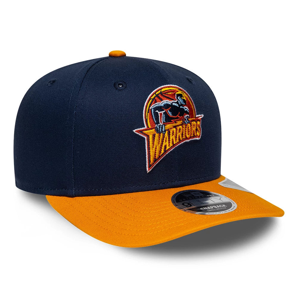 Casquette 9FIFTY Snapback Warriors NBA Hardwood Classic Bleu foncé