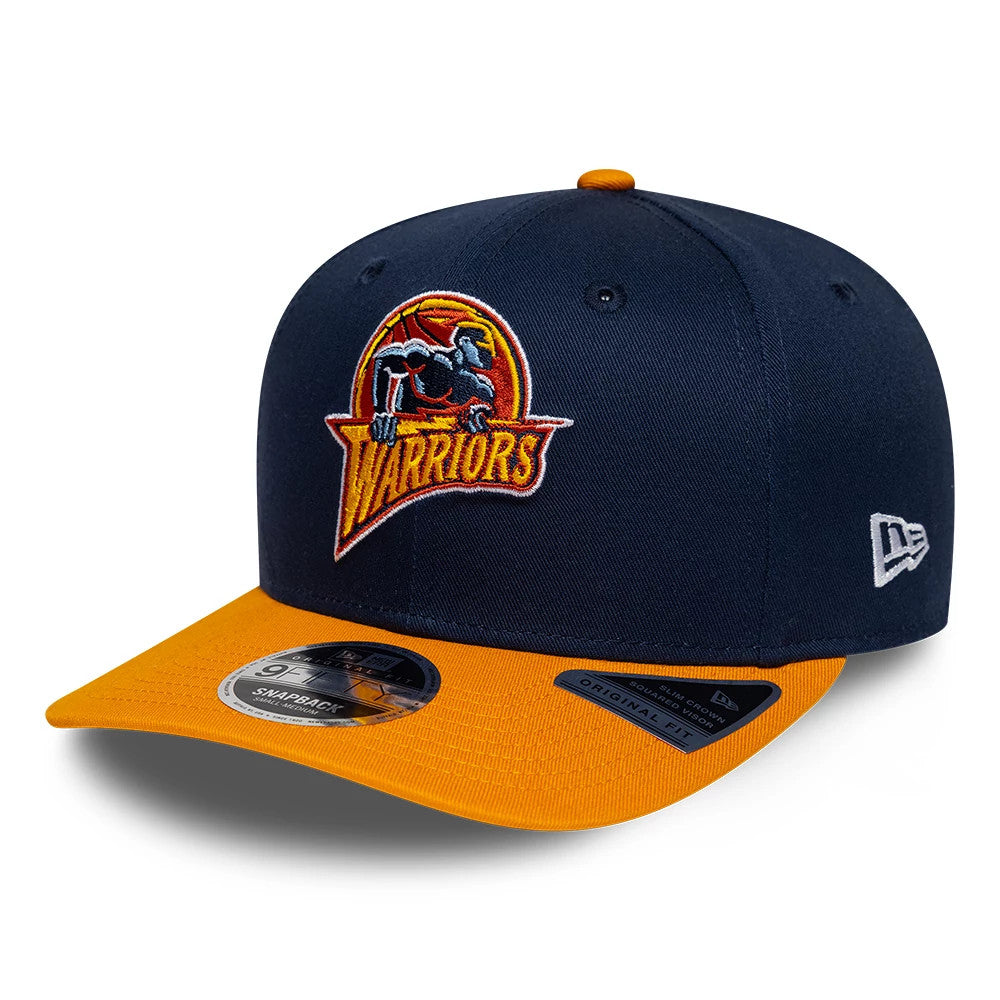 Casquette 9FIFTY Snapback Warriors NBA Hardwood Classic Bleu foncé