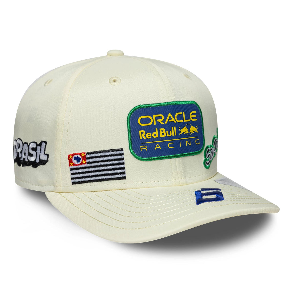 Casquette 9SEVENTY Stretch Snap Red Bull Racing Brazil Race Isack Hadjar Crème