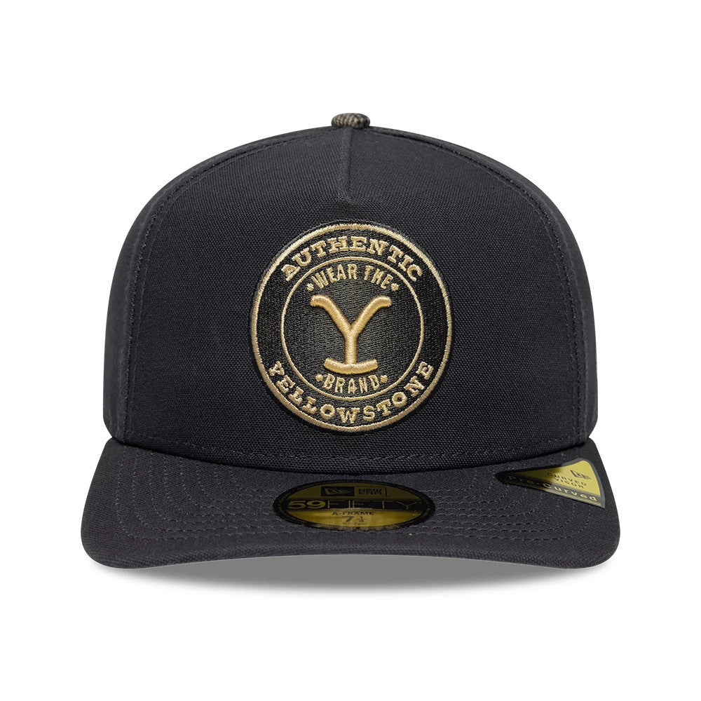 Casquette 59FIFTY A-Frame Fitted Paramount Yellowstone Gris foncé