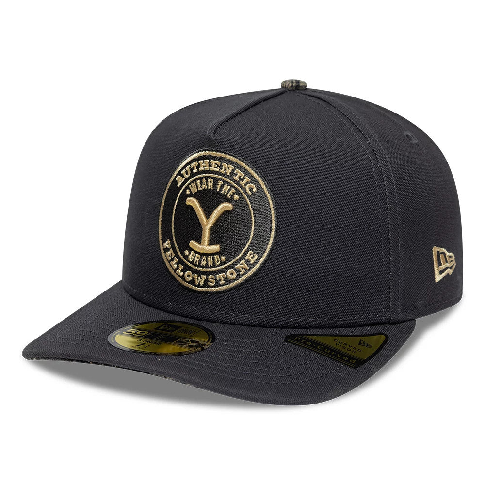 Casquette 59FIFTY A-Frame Fitted Paramount Yellowstone Gris foncé