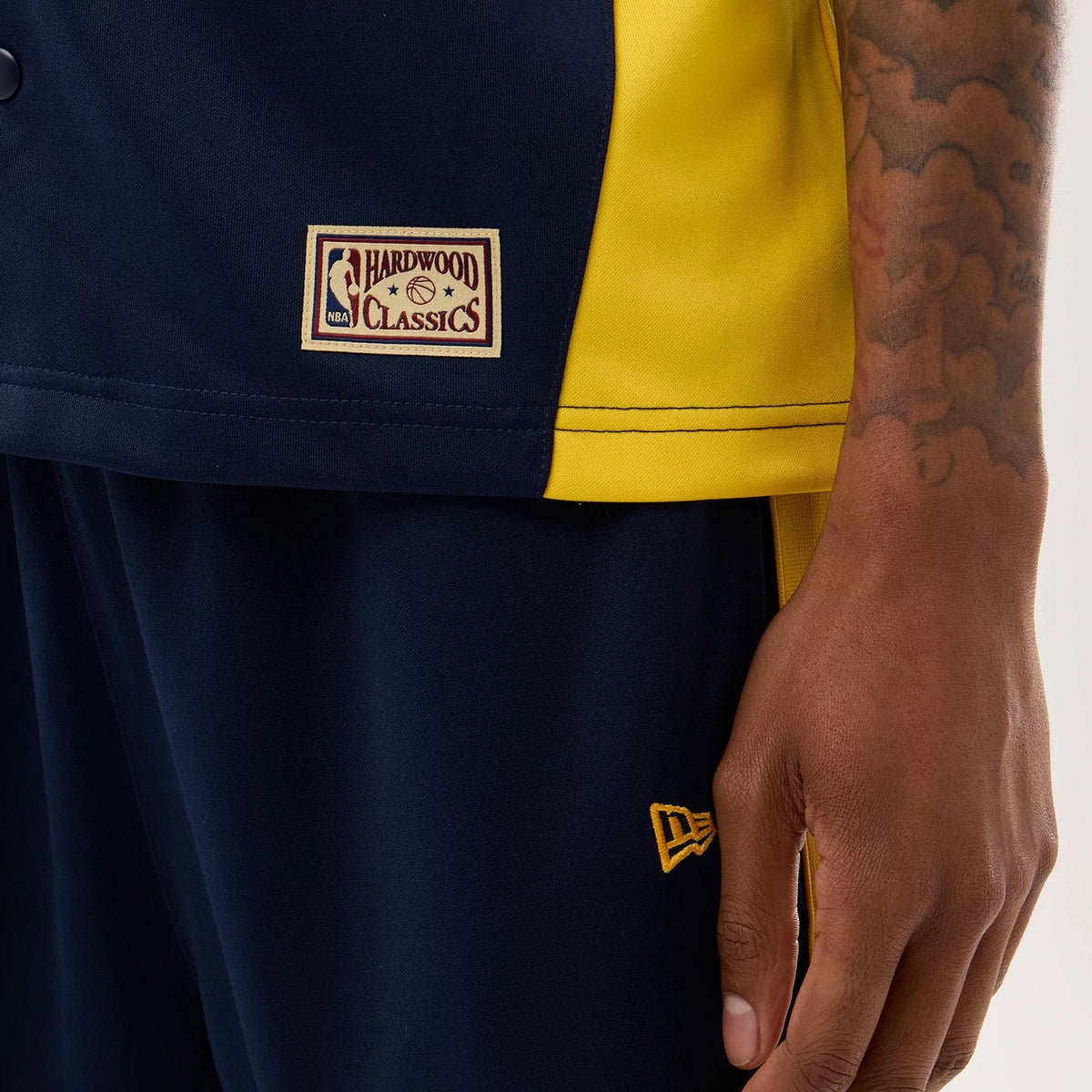 Chemise Golden State Warriors NBA Hardwood Classic Revere Bleu foncé