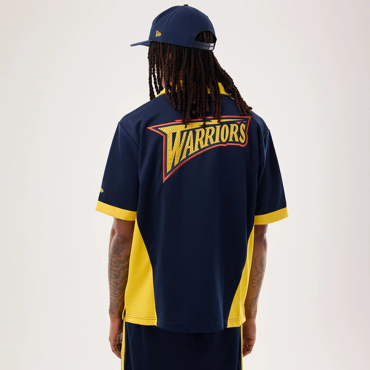 Chemise Golden State Warriors NBA Hardwood Classic Revere Bleu foncé