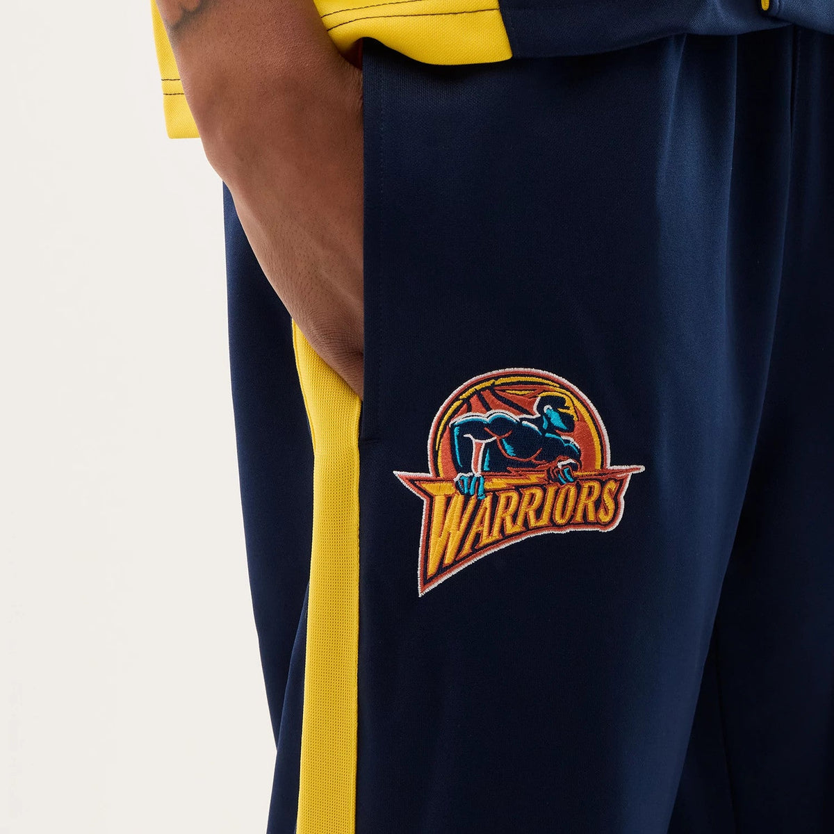 Jogging Droit Golden State Warriors NBA Hardwood Classic Bleu foncé