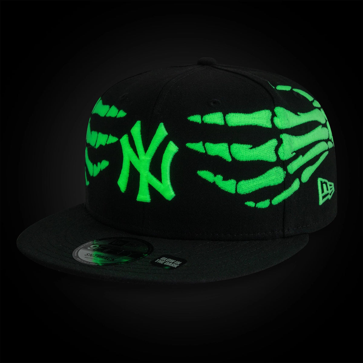 Casquette 9FIFTY Yankees MLB Halloween Glow In The Dark Hands Noir