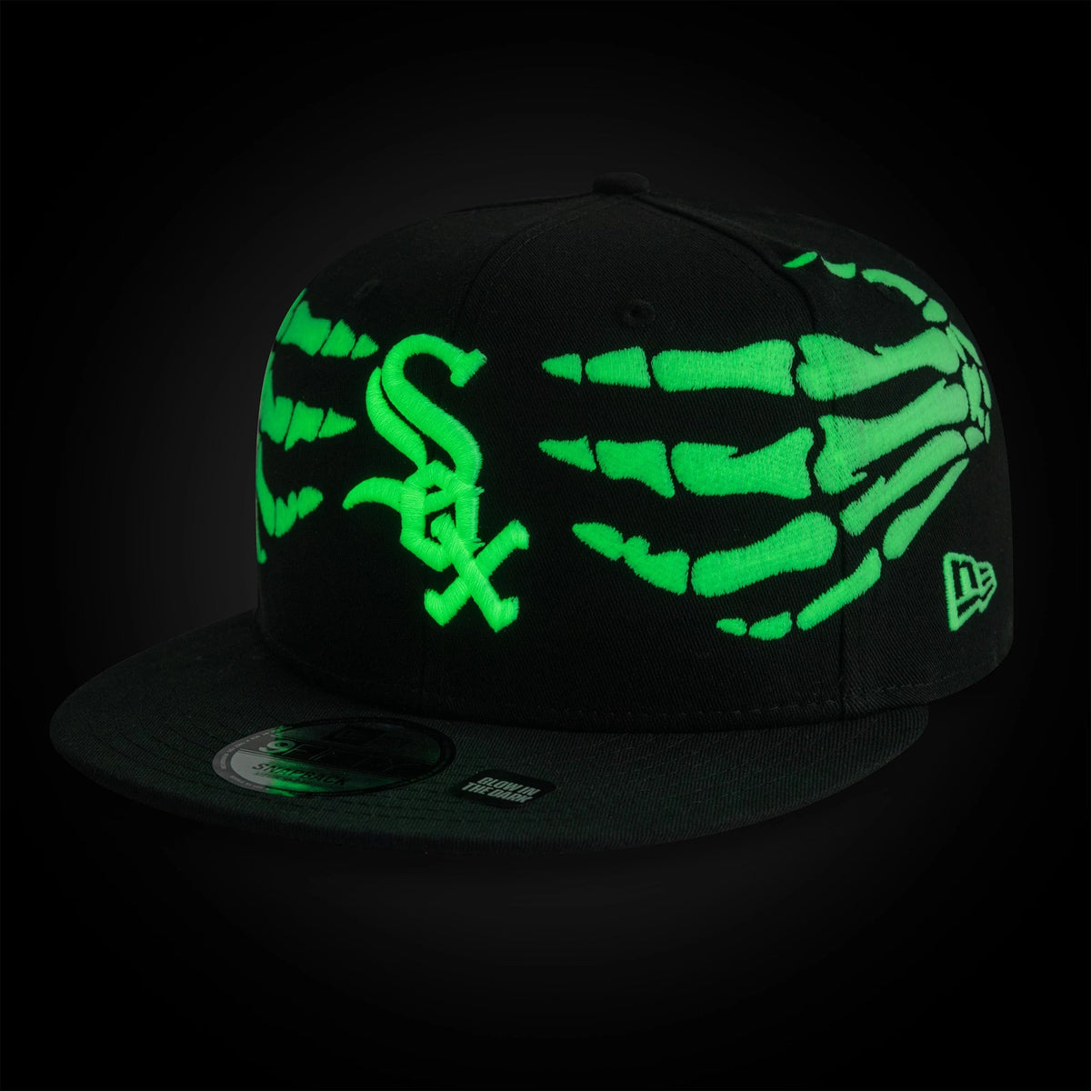 Casquette 9FIFTY White Sox MLB Halloween Glow In The Dark Hands Noir