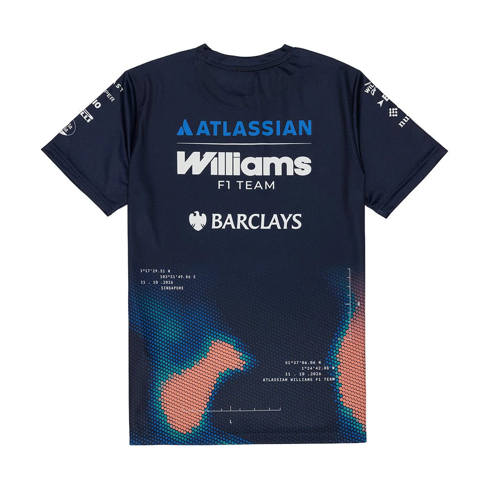 T-shirt Track Tech Femme Singapore Williams Bleu marine