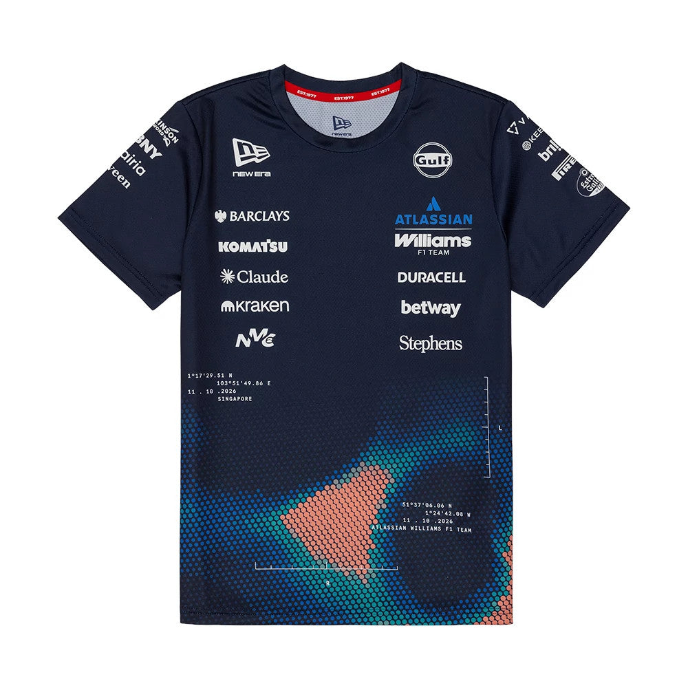 T-shirt Track Tech Femme Singapore Williams Bleu marine