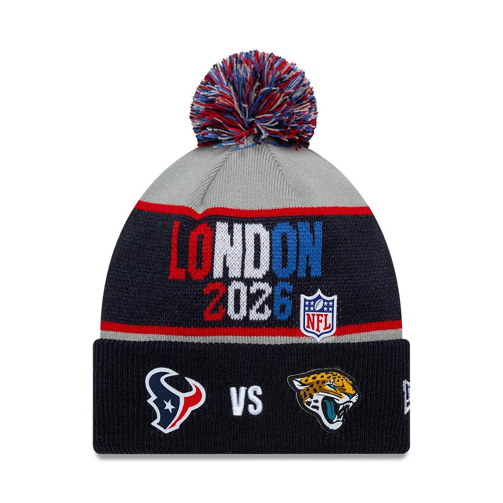 Bonnet Texans VS Jaguars Dueling Logos NFL International Games 2026 London Bleu marine