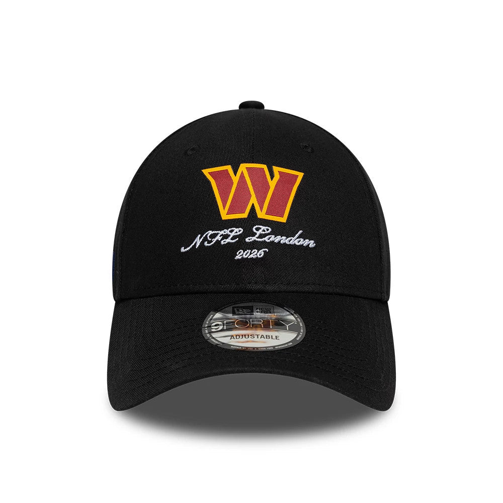 Casquette 9FORTY Washington Commanders NFL International Games 2026 London Noir