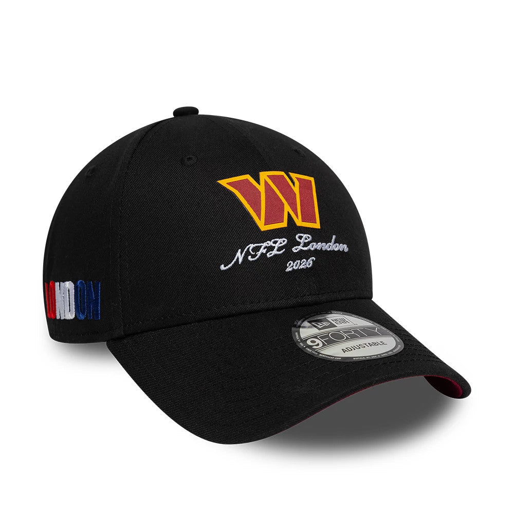 Casquette 9FORTY Washington Commanders NFL International Games 2026 London Noir