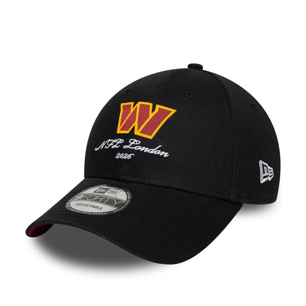 Casquette 9FORTY Washington Commanders NFL International Games 2026 London Noir