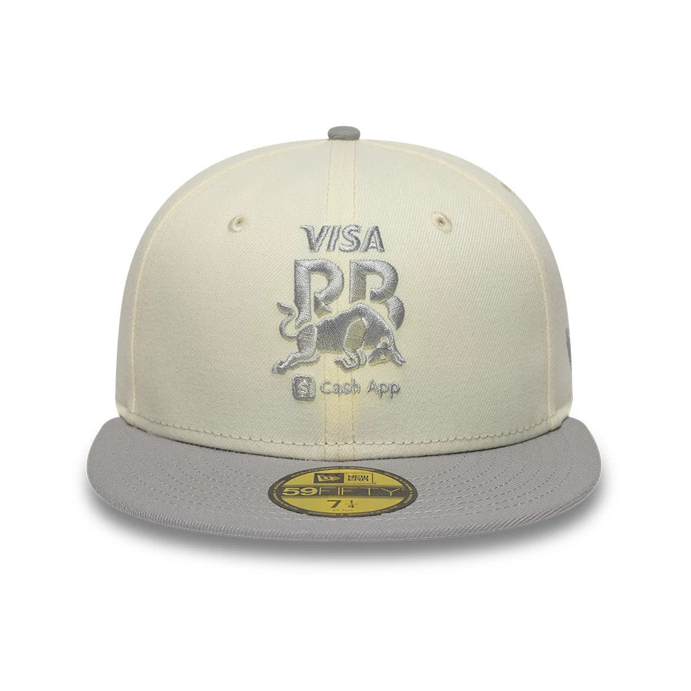 Casquette 59FIFTY Fitted Visa Cash App Racing Bulls Crème & Gris
