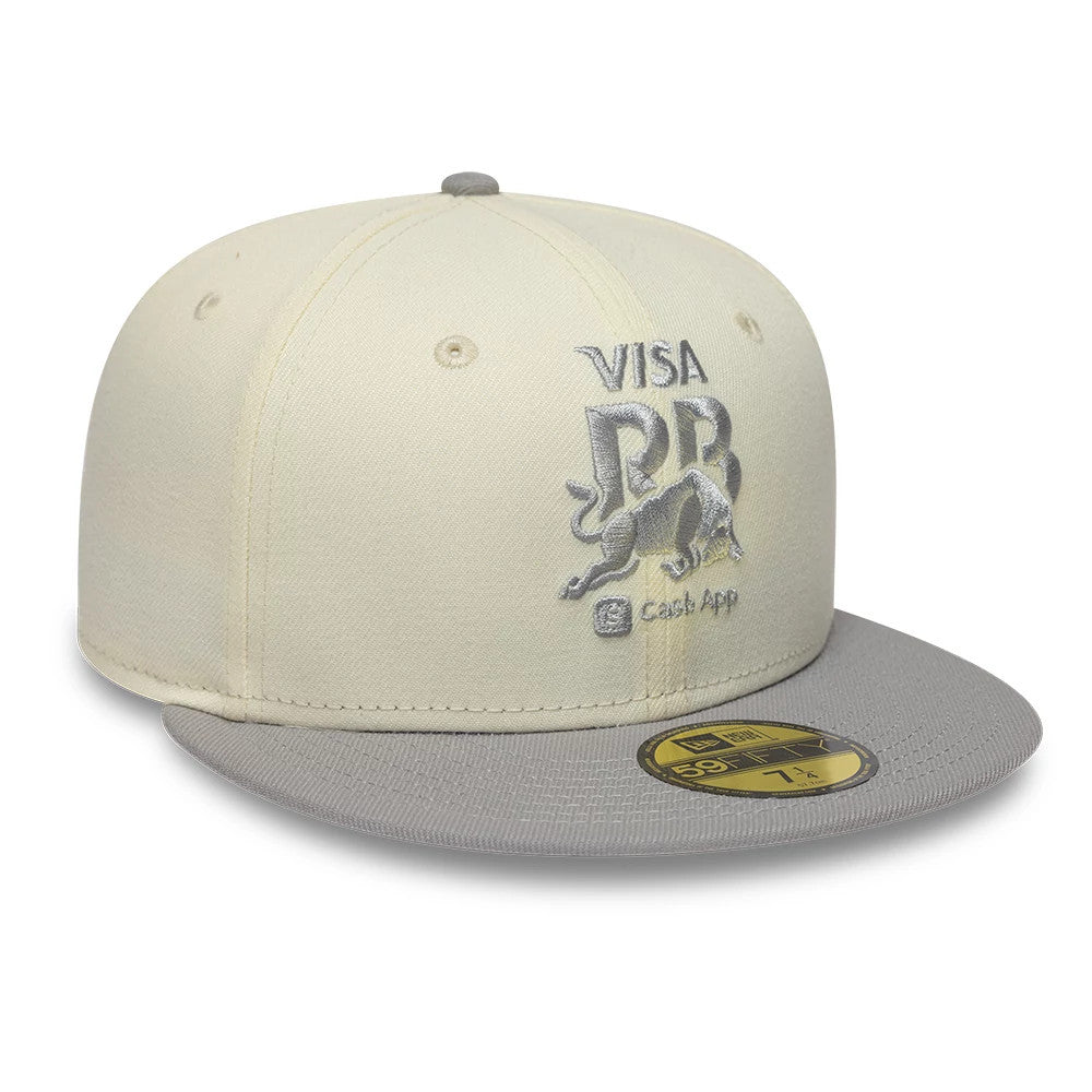 Casquette 59FIFTY Fitted Visa Cash App Racing Bulls Crème & Gris