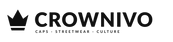 CROWNIVO black wordmark with crown